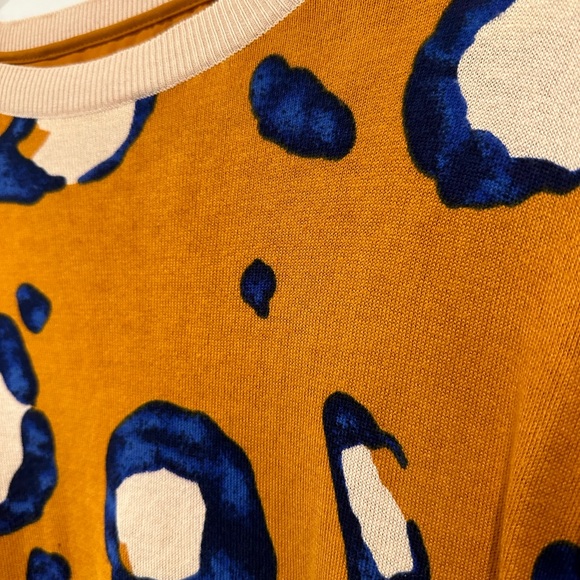 3.1 Philip Lim for Target Orange Leopard Print Long Sleeve Blouse Size LG - Picture 6 of 9